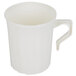 Fineline Flairware 208-BO Bone / Ivory 8 oz. Plastic Coffee Mug - 288/Case Main Thumbnail 3