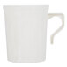 Fineline Flairware 208-BO Bone / Ivory 8 oz. Plastic Coffee Mug - 288/Case Main Thumbnail 2