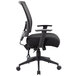 A black Boss office chair with arms.