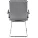 A gray Boss CaressoftPlus executive guest chair with metal legs.