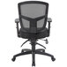 A Boss black mesh task chair.