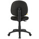 A Boss black office chair with black back and seat.