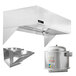 Halifax SCHP1648 Type 1 Commercial Kitchen Hood System with Short Cycle Makeup Air - 16' x 48" Main Thumbnail 1