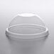 Fabri-Kal DLGC12/20NH Greenware 9 and 12 oz. Compostable Clear Plastic Dome Lid with No Hole   - 1000/Case Main Thumbnail 2
