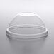 Fabri-Kal DLGC16/24NH Greenware 16 and 24 oz. Compostable Clear Plastic Dome Lid with No Hole - 1000/Case Main Thumbnail 3