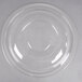 A clear plastic dome lid on a Fineline clear plastic bowl.