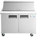 Avantco APT-48M-HC 48" 2 Door Mega Top Refrigerated Sandwich Prep Table Main Thumbnail 5