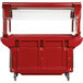 A red food cart with a clear top (Cambro Versa Ultra food/salad cart)