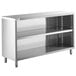 A Regency stainless steel dish cabinet with adjustable shelves.