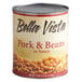 A can of Bella Vista Fancy Pork & Beans with a label on a white background.