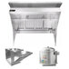 Halifax LPSHP448 Type 1 Low Ceiling Sloped Front Commercial Kitchen Hood System with PSP Makeup Air - 4' x 48" Main Thumbnail 1