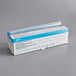 A white box with blue text and blue stripes labeled "Ateco 4622 22" Non-Slip Clear Disposable Pastry Bags - 100/Roll"