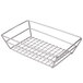 An American Metalcraft stainless steel wire grid basket with a wire handle.
