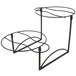 American Metalcraft TLTS1224 Ironworks Two-Tier Round Display Stand with Twisted Legs Main Thumbnail 4