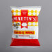 A case of 42 Martin's Bar-B-Q Waffle Cut potato chip bags.