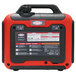 A red and black Simpson portable inverter/generator with a black handle.