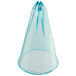 A clear plastic cone with a pointy tip, the Ateco 9905 Plastic Closed Star Piping Tip.