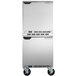 A stainless steel Beverage-Air undercounter freezer with wheels.