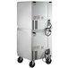 A large white Beverage-Air undercounter freezer with black casters.