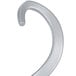 A silver curved dough hook for a Vollrath mixer.
