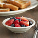 Choice 5 oz. Ivory (American White) Rolled Edge Stoneware Fruit / Monkey Dish - 36/Case Main Thumbnail 1