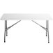 Choice 30" x 60" White Plastic Folding Table Main Thumbnail 2