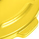 Rubbermaid FG265400YEL BRUTE Yellow 55 Gallon Round Trash Can Lid Main Thumbnail 6