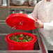 Chef Master 5 Gallon Red Plastic Salad Spinner / Dryer Main Thumbnail 3
