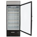 Beverage-Air MMR27HC-1-BS MarketMax 30" Black Glass Door Merchandiser Refrigerator with Stainless Steel Interior Main Thumbnail 3
