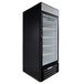 Beverage-Air MMR27HC-1-BS MarketMax 30" Black Glass Door Merchandiser Refrigerator with Stainless Steel Interior Main Thumbnail 1
