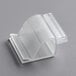 A clear plastic Choice Deli Tag Pan / Bowl sign holder clip.