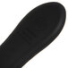 A close up of a black San Jamar silicone handle holder with text on it.