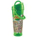 A green plastic "Fun at the Fair" Tizzeroo souvenir cup with a handle and straw.