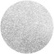 A close-up of Roxy & Rich Nu Silver Lustre Dust with a glittery silver surface.