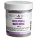 A plastic container of Roxy & Rich Royal Purple Fondust powder with a white lid.