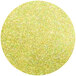 A yellow circle of Roxy & Rich Canary Yellow Lustre Dust with green specks.