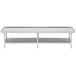 Advance Tabco ES-248 24" x 96" Stainless Steel Equipment Stand with Stainless Steel Undershelf Main Thumbnail 1