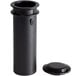 A black cylinder with a cap for a black container.
