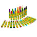 A group of Crayola oil pastels in assorted colors.