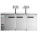 Avantco Stainless Steel Kegerator / Beer Dispenser with 2 Quadruple Tap Towers - (4) 1/2 Keg Capacity Main Thumbnail 6