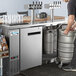 Avantco Stainless Steel Kegerator / Beer Dispenser with 2 Quadruple Tap Towers - (4) 1/2 Keg Capacity Main Thumbnail 1