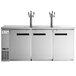 Avantco Stainless Steel Kegerator / Beer Dispenser with 2 Triple Tap Towers - (4) 1/2 Keg Capacity Main Thumbnail 6