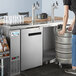 Avantco Stainless Steel Kegerator / Beer Dispenser with 2 Triple Tap Towers - (4) 1/2 Keg Capacity Main Thumbnail 1