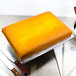 A rectangular cake made from 5 lb. Pound Cake Mix on a metal tray.