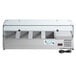 Avantco CPT-48 48" Countertop Refrigerated Prep Rail with Sneeze Guard Main Thumbnail 4
