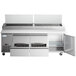 Avantco SSPPT-3K 93" 1 Door Refrigerated Pizza Prep Table with 4 Drawers Main Thumbnail 6