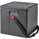 Cambro Cam GoBox® Black Insulated Milk Crate Carrier with Strap Main Thumbnail 1