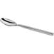 An Acopa Phoenix stainless steel bouillon spoon with a silver handle.