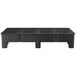 A black plastic Regency dunnage rack with slotted top on a white background.