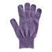 A purple San Jamar cut resistant glove on a white background.